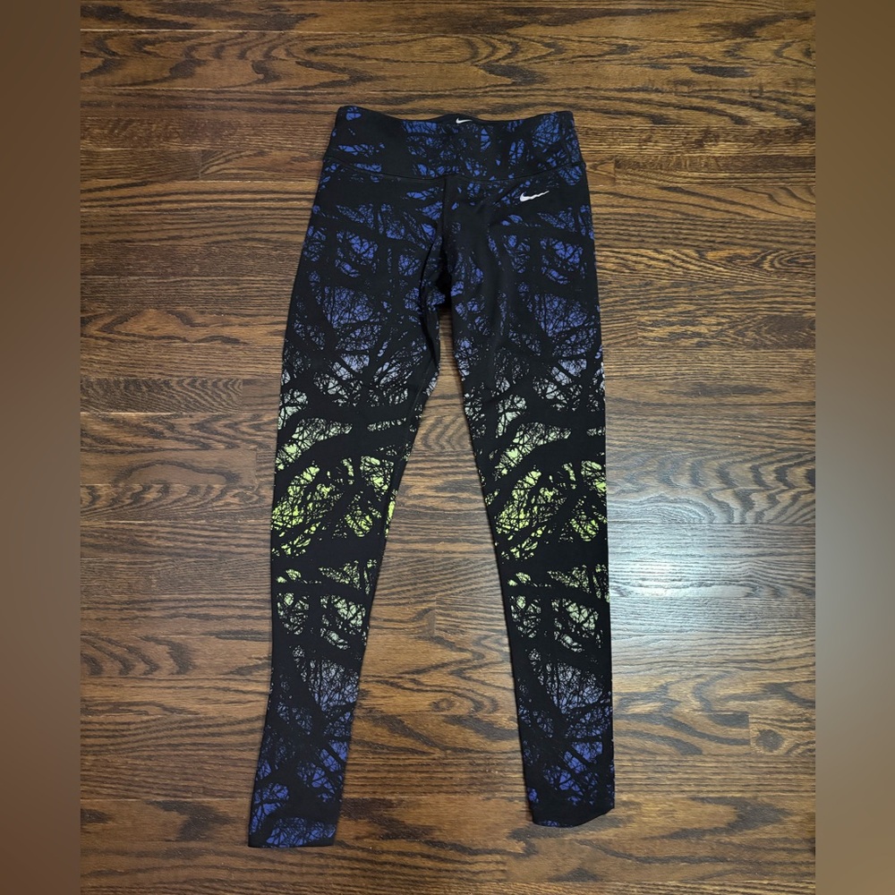Nike running Black and Blue Leggings